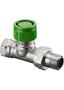 Oventrop Baureihe AZ V Thermostatventil 1187604 DN 15, Durchgang, stufenlose Voreinstellung, Messing vernickelt