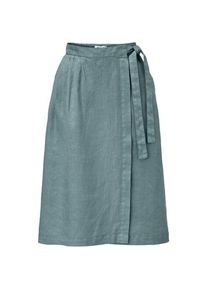 Manufactum Damen-Wickelrock Leinen Salbei 38