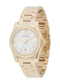 Emporio Armani Dames Analoog horloge goud / wit One Size