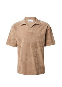 DAN FOX APPAREL Heren Shirt 'Leif' donkerbeige S