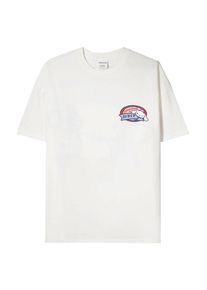 Bershka Koszulka oversize 'CINAMMONROLL' dla kobiet pastelowy niebieski / ciemny niebieski / ostra czerwień / biały Rozmiar XS