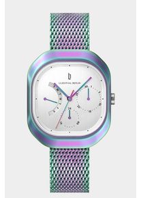 Women's Classic Multifunctional Watch - Rainbow - Surgical steel rectangular case, Sapphire-hardened mineral glass, Mesh Strap - 36.25mm , TMI Quartz