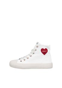 Only Dames Sneakers hoog lichtgrijs / wit 36