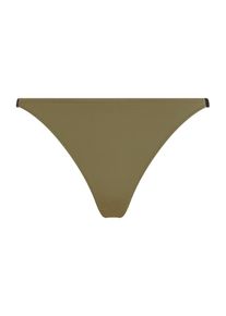 Calvin Klein Swimwear Dames Bikinibroek 'CHEEKY' olijfgroen / zwart / wit XS