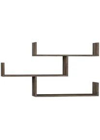 Livetastic Wandregal , Dunkelbraun , Holzwerkstoff , 120x67x22 cm , hängend , Kleinmöbel