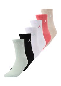 Jordan Sokken 'EVERYDAY ESSENTIALS' ecru / mintgroen / framboos / zwart / wit 7-9Y
