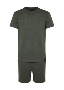 Trendyol Pyjama Herren oliv Größe S
