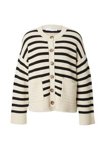 Selected Femme Dames Gebreid vest 'SLFFINA' beige / zwart XS