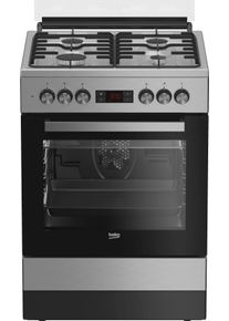 Beko Gas-Standherd »FSM62320DXS 7785882906« mit Teleskopauszug nachrüstbar in grau