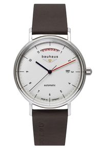 BAUHAUS Heren Analoog horloge bruin / wit Onesize