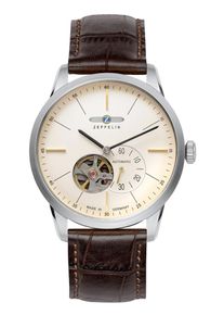 Zeppelin Montre à affichage analogique 'Open Heart' Homme marron taille Onesize