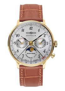 Zeppelin Montre à affichage analogique 'uhr LZ129 Hindenburg' Femme marron taille Onesize