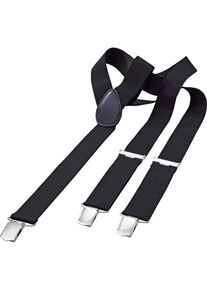 Jan Vanderstorm Heren Bretels 'Wiborg' zwart / zilver XS-L