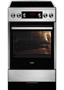 Amica Induktions-Standherd »SHI 905 100 E« mit Teleskopauszug nachrüstbar Steam Clean in silberfarben