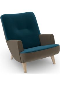 Max Winzer Loungesessel »build-a-chair Borano außergewöhnlicher Sessel in grün, Größe B/H/T: 70 cm x 75 cm x 96 cm
