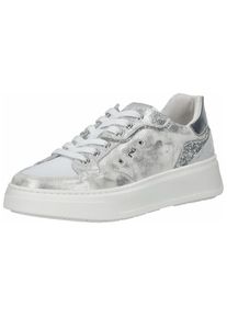 Nero Giardini Dames Sneakers laag zilver / wit 36