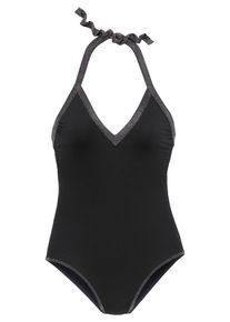 JETTE Dames Badpak zwart / zilver L