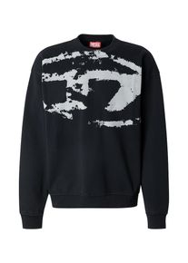 Diesel Heren Sweatshirt 'BOXT-N5' lichtgrijs / zwart S