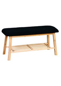 Kesper 58305 Pad bambusz kárpitozott üléssel, 90 x34 x 45 cm, 90 x 34 x 45 cm