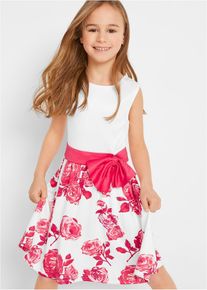 Meisjes feestelijke jurk - wit - maat 128/134 - bonprix