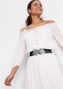 Stretch riem - zwart - maat 105 - bonprix