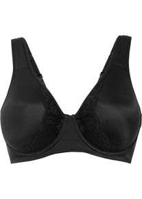Minimizer bh met gewatteeerde bandjes - zwart - maat 105F - bonprix