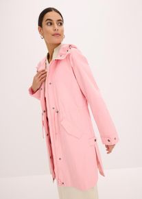 Lange parka met capuchon - roze - maat 40 - met katoen - bonprix