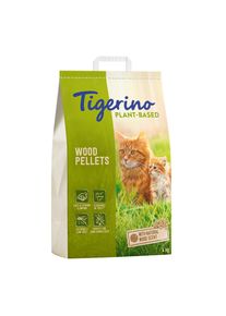 8l (4kg) Litière pour chat Tigerino Plant-Based Bois-Pellets - Parfum naturel de bois, sans parfum