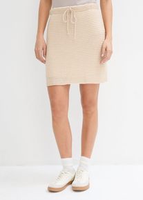 Minirock aus Lochspitze gefüttert, beige, Größe 40/42 (M), bonprix