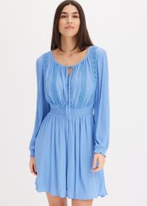 Minikleid, blau, Größe 34, Viskose, bonprix