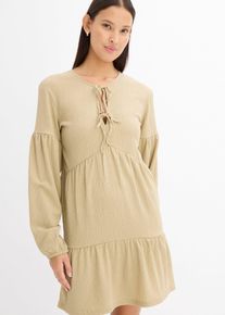 Shirtkleid aus strukturiertem Crêpe, grün, Größe 40/42 (M), bonprix