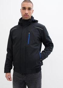 Wasserabweisende Softshelljacke, schwarz, Gr&ouml;&szlig;e 48, Softshell, bonprix