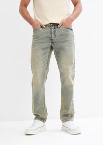 Regular Fit Stretch-Jeans aus schwerem robustem Denim Straight, blau, Größe 36, mit Baumwolle, bonprix