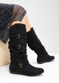 Stiefel, schwarz, Größe 37, Vegan, bonprix