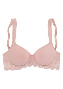 Lascana Dames Beha met cups in roos ,maat 100C, Witt, 85% Polyamide, 15% Elastan