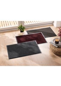 unisex Voetmat in grijs ,maat 40x60 cm, WITT, 100% Polypropyleen