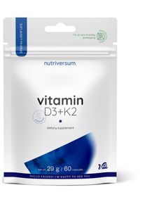 Nutriversum Vitamin D3 + K2, 60 Kapseln