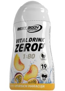 Best Body Nutrition Vital Drink Zerop, 48 ml Squeeze Flasche, Pfirsich-Maracuja