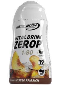 Best Body Nutrition Vital Drink Zerop, 48 ml Squeeze Flasche, Eistee Pfirsich