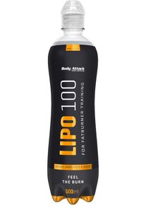 Body Attack Sports Nutrition Body Attack Lipo-100 Drink, 18 x 500 ml Flasche (inkl. 4,50 Euro Pfand), Orange Grapefruit