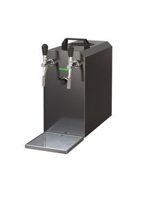 ich-zapfe Zapfanlage, Bierzapfanlage STREAM 50 Bierkoffer, Durchlaufkühler 2-leitig Trockenkühler, bis zu 55 Liter/h