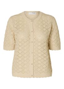Selected Femme Dames Gebreid vest 'SLFSofia' beige XS