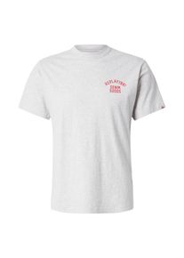 Replay T-Shirt Herren graumeliert / rot Größe L