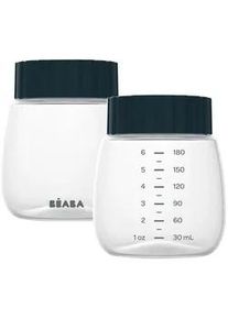 Beaba Aufbewahrungsflasche , Transparent, Dunkelblau , Kunststoff , Füttern, Stillen, Milchpumpen & Stillzubehör