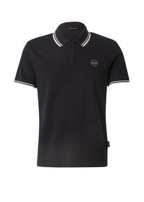 Napapijri Poloshirt 'E-MACAS' Herren schwarz / weiß Größe XL
