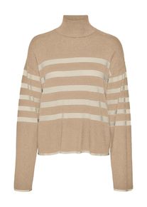Véro Moda VERO MODA Sweter 'HAPPINESS' dla kobiet beżowy / jasnobrązowy Rozmiar XS