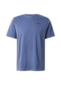 KnowledgeCotton Apparel Koszulka dla mężczyzn szafir / czekoladowy / ciemnożółty / biały Rozmiar M