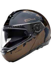 Schuberth C4 Pro Magnitudo, flip up helmet women , color: Black/Brown , size: XS (52/53)