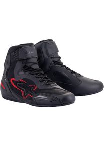 Alpinestars Faster 3 Rideknit, shoes , color: Black/Dark Grey/Neon-Red , size: 13 US