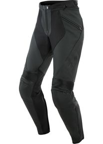Dainese Pony 3, leren broek vrouwen , kleur: mat zwart , maat: 44